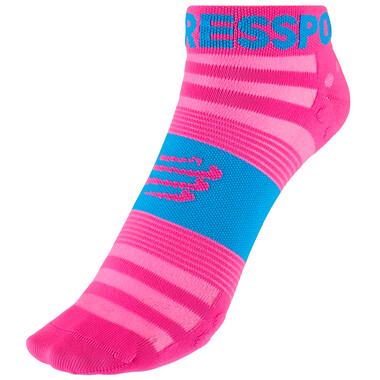 Chaussettes COMPRESSPORT PRO RACING V3.0 ULTRALIGHT LOW Rose COMPRESSPORT Probikeshop 0